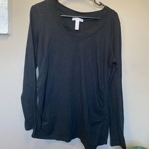 Ambiance Maternity X-Large Black Long Sleeve Shirt